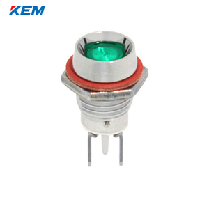 한국전재 KEM LED 인디케이터 10파이 고휘도 DC3V 녹색 KLDU-10D03G