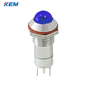 한국전재 KEM LED 인디케이터 12파이 고휘도 DC12V 청색 KLHRANU-12D12B