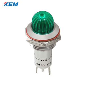 한국전재 KEM LED 인디케이터 16파이 고휘도 DC5V 녹색 KLCRAU-16D05G