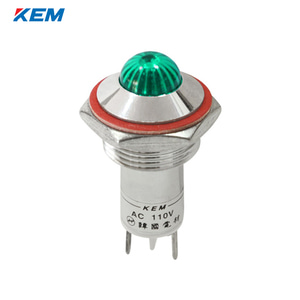 한국전재 KEM LED 인디케이터 16파이 고휘도 DC3V 녹색 KLHRAU-16D03G
