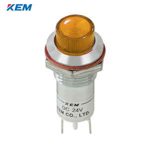 한국전재 KEM LED 인디케이터 12파이 고휘도 DC5V 황색 KLCU-12D05Y