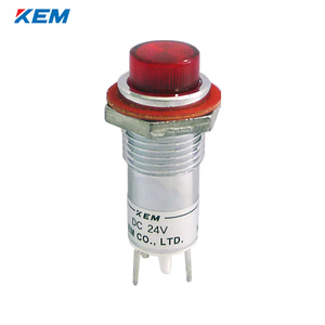 한국전재 KEM LED 인디케이터 12파이 고휘도 DC48V 적색 KLGU-12D48R