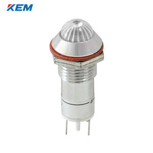 한국전재 KEM LED 인디케이터 12파이 고휘도 DC5V 백색 KLHRANU-12D05W